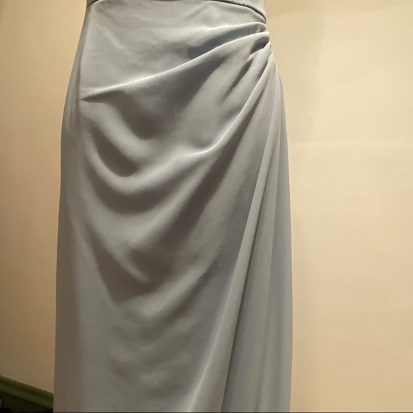 After Six One Shoulder Gown with Rhinestone Detail - Picture 6 of 7